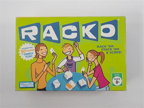 racko game|racko game with green cards.